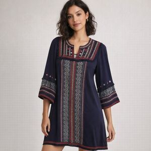 the bettina tiered shirt dress denim edition Maeve The Bettina Tiered Shirt Dress